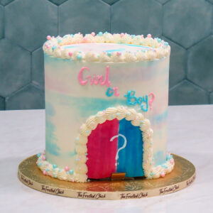 Gender Reveal Pull Out Cake