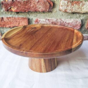 (RENTAL) 8" Wooden Cake Stand