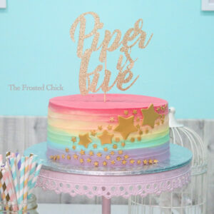 Custom Cardstock Cake Topper