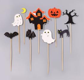 Halloween Haunting Cupcake Topper Set
