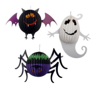 Halloween Decorative Paper Honeycomb Ball Set