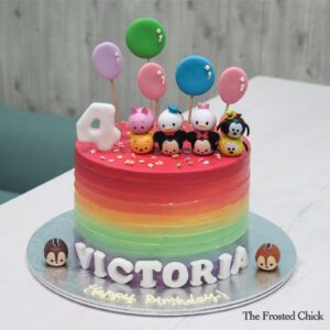 Tsum Tsum Rainbow Cake