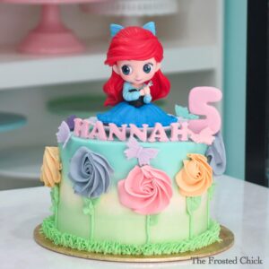 Little Mermaid Ariel Inspired Garden Cake