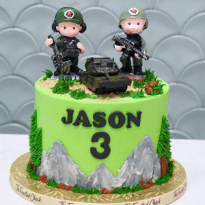 Ah Boys Go Army Cake