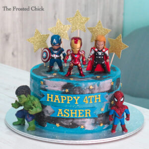 Avengers Galaxy Cake