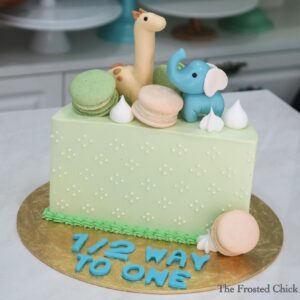Baby Animals Half Cake