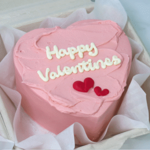 Pink Heart Bento Cake