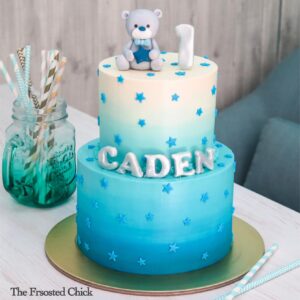Baby Bear Ombre Cake