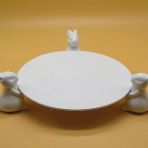 (RENTAL) 12" Rabbit Cake Stand