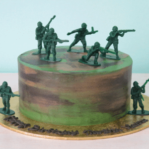 Army Soldier Camo Cake