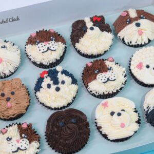 Furry Dogs and Cats Cupcake