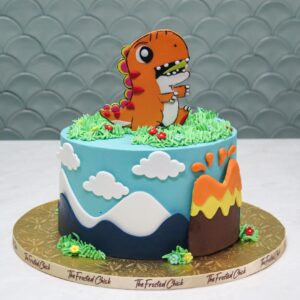 Cute Dinosaur Cake