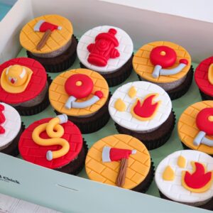 Firefighter Cupcakes