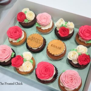 Rose Floral Cupcakes