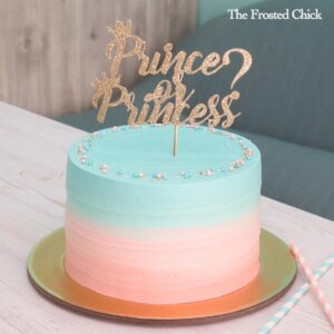 Gender Reveal Swirl Cake