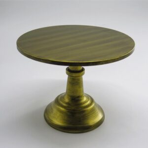 (RENTAL) 10" Rustic Gold Cake Stand
