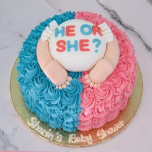 Cheeky Gender Reveal Cake