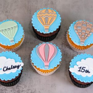 Up up and away, Hot Air Balloon Cupcakes