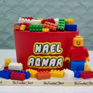 LEGO Bucket Cake