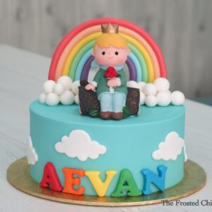 Little Prince Inspired Rainbow Cake