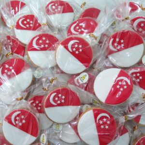 Singapore Flag cookies