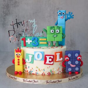 Number Blocks love Math Cake
