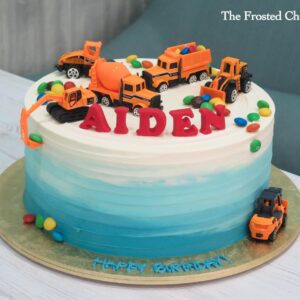 M&M's Construction Site Cake