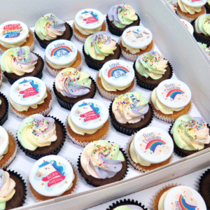 PRIDE Pastel Rainbow Cupcakes