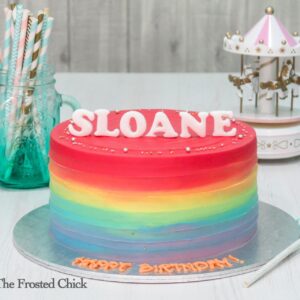 Rainbow Smooth/Swirl Cake