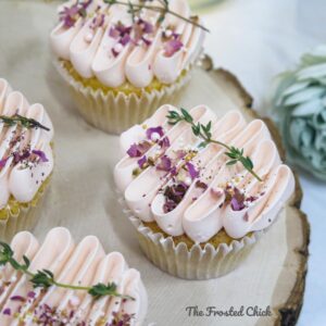 Rustic Rose Pink Cupcakes
