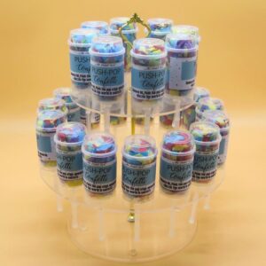 (RENTAL) 2 Tier Acrylic Push Pop Stand