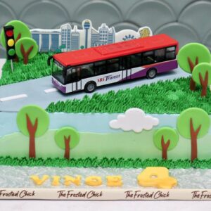 Singapore City SBS Bus Cake
