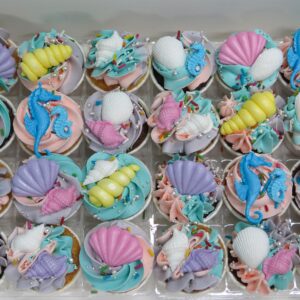 Under The Sea Seashells Mini Cupcakes
