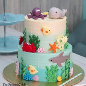 Underwater Sea Creatures Cake