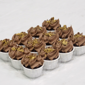 Vegan Gluten Free Chocolate Fudge Mini Cupcakes (Per Dozen)