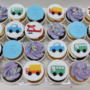Transport Vehicles Mini Cupcakes